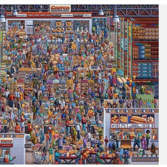 Costco Wholesale Treasure Hunt 500 Piece‎ Puzzle 19 ¼ x 26 Inch Eric Dowdle NIB - Picture 4 of 7